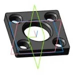 Чертеж и 3D модель детали крышка 5-20 в компасе
