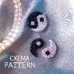Схема для бисера: Инь и Ян ☯ ️