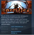 Sacrifice 2000 АВТОДОСТАВКА STEAM GLOBAL МГНОВЕННО ЛИЦЕНЗИЯ - irongamers.ru