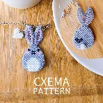 Схема для бисера: Пасхальный кролик 🐰 RU|EN