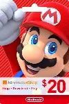 Карта пополнения Nintendo eShop 20$ USA США - irongamers.ru