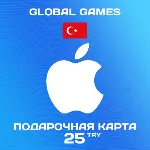 🍏 Подарочная карта Apple iTunes 25 TL Турция🔥 