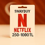 ТУРЦИЯ🍿 НЕТФЛИКС [250 500 750 1000] TL Подарочная карта