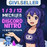DISCORD NITRO 1-12 МЕСЯЦЕВ+2 БУСТА BASIC-FULL - irongamers.ru
