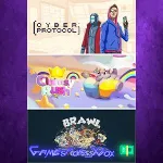 ☀ ️Cyber Protocol + Clumsy Rush + Brawl Chess XBOX