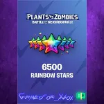☀ ️Plants vs. Zombies Battle for Neighborville – 5000 +1500 Bonus Rainbow Stars XBOX D