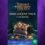 ☀ ️THRONE AND LIBERTY - 1,000 Lucent Pack +125 Bonus XBOX DLC