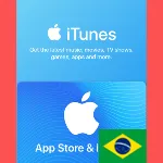 ITUNES BR 200 BRL КАРТА ПОПОЛНЕНИЯ БРАЗИЛИЯ КОД АВТО