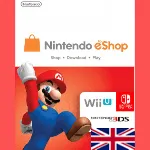 NINTENDO UK 75 GBP КАРТА ПОПОЛНЕНИЯ ВЕЛИКОБРИТАНИЯ