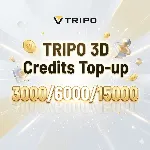 Tripo 3D Credits 3k-15k Top-up