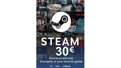Steam Wallet Gift Card €30 - карта для региона EU