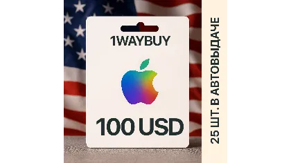 США Apple iTunes AppStore 100$ Подарочная карта оплат