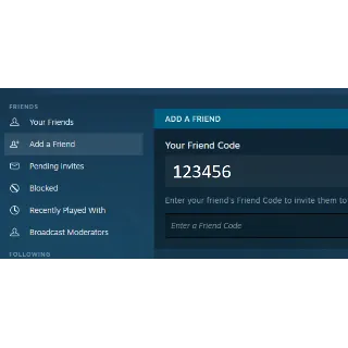 Купить 6 digit ACCOUNT ID (DOTA ID) Friends code 6dig 2003 +OE