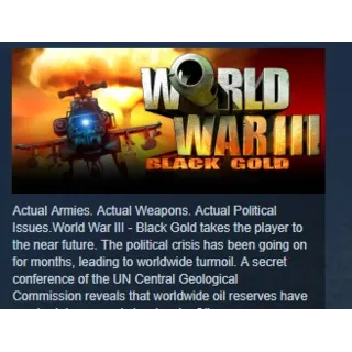 Купить World War III Black Gold STEAM KEY REGION GLOBAL+РОССИЯ