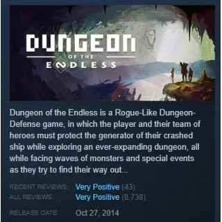Купить Dungeon of the Endless STEAM KEY REGION FREE GLOBAL+РОССИЯ
