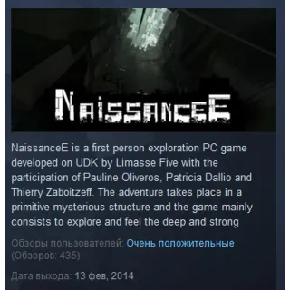 Купить NaissanceE STEAM KEY REGION FREE GLOBAL 💎