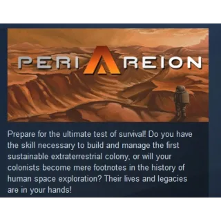Купить PeriAreion 💎 STEAM KEY REGION FREE GLOBAL