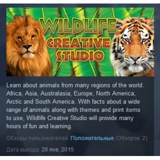 Купить Wildlife Creative Studio 💎 STEAM KEY REGION FREE GLOBAL