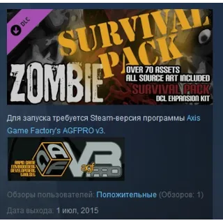 Купить Axis Game Factory's AGFPRO - Zombie Survival Pack DLC