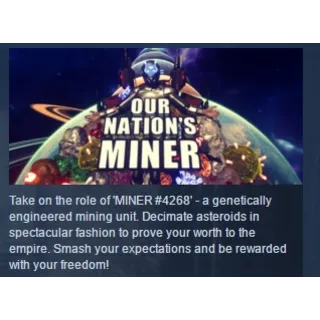 Купить Our Nation's Miner STEAM KEY REGION FREE GLOBAL