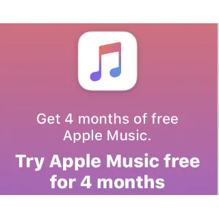 Купить Apple Music 4 месяца Купон ES,DE,IT
