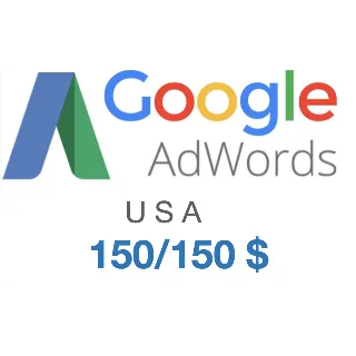 Купить Купон, промокод Google Ads (Adwords) 150/150$ USA, США