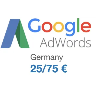 Купить Купон Google Adwords (гугл адвордс) 75€ для ГЕРМАНИИ