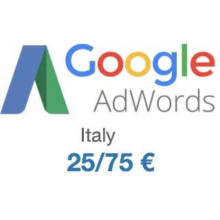 Купить Купон, промокод Google Ads (Adwords) 75€/25€ Италия