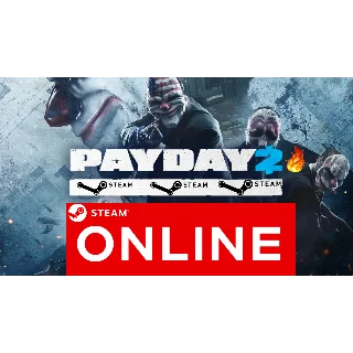 Купить ⭐ ️ STEAM PAYDAY 2 ОНЛАЙН (Region Free) (Пей дей 2)