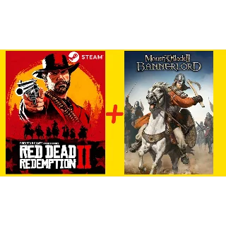 Купить 💎 ⭐ 💎 Red Dead Redemption 2 + Mount Blade II Bannerlord