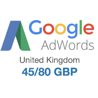 Купить Промокод купон Google AdWords Адвордс 80/45GBP Англия