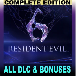 Купить RESIDENT EVIL 6 (2013)・COMPLETE EDITION・STEAM АККАУНТ・