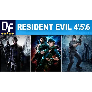 Купить RESIDENT EVIL 4 (2005) + RE5 (2009) + RE6 (2013)・90 ДН