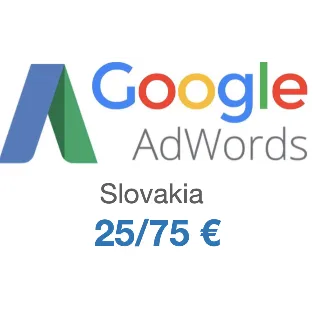 Купить Промокод Google AdWords (Адвордс) на 25$/75$ Словакия