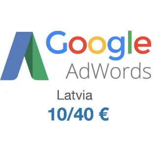 Купить Промокод купон Google AdWords Адвордс на 10/40€. ЛАТВИЯ