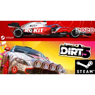 Купить F1 2020 + DIRT 5 Amplified Edition STEAM(GLOBAL) ДИРТ 5