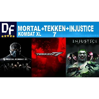 Купить Mortal Kombat XL + TEKKEN 7 + Injustice |STEAM аккаунт