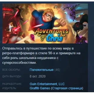 Купить Adventures of Chris STEAM KEY REGION FREE GLOBAL+РОССИЯ