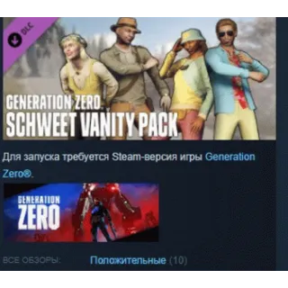 Купить Generation Zero - Schweet Vanity Pack STEAM KEY DLC REGION FREE GLOBAL