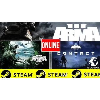Купить 🔥 Arma 3 Apex + Arma 3 Contact ОНЛАЙН STEAM (GLOBAL)