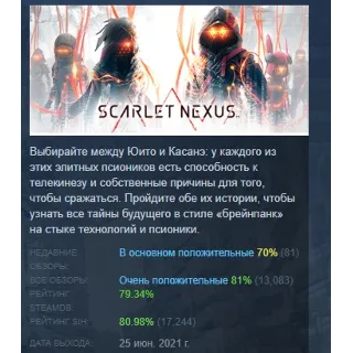 Купить SCARLET NEXUS Deluxe Edition АВТОДОСТАВКА STEAM РОССИЯ