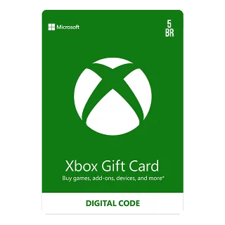 Купить ⭐ ️ Xbox Live Gift Card 5 BR (Brazil) Xbox Live 5 BRL