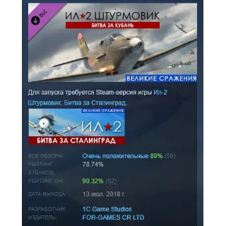 Купить Ил-2 Штурмовик: Битва за Кубань Battle of Kuban STEAM