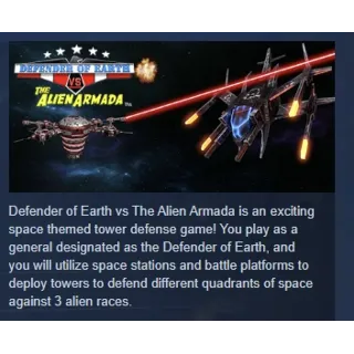 Купить DEFENDER OF EARTH VS THE ALIEN ARMADA STEAM РОССИЯ