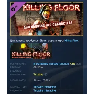 Купить Killing Floor - Ash Harding Character Pack DLC АВТОДОСТАВКА STEAM РОССИЯ
