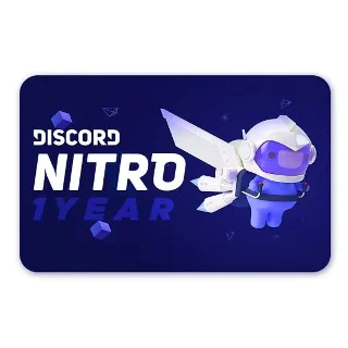 Купить 🪄Discord Nitro 1 Year (PREMIUM) 🚀 Global 🌍 (Bank Card)