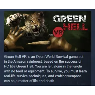 Купить Green Hell VR АВТОДОСТАВКА STEAM РОССИЯ