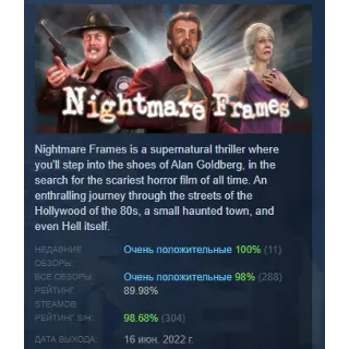 Купить Nightmare Frames АВТОДОСТАВКА STEAM РОССИЯ