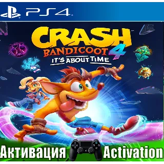 Купить 🎮 Crash Bandicoot 4 About Time (PS4/RUS) Активация ✅
