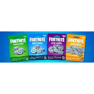 Купить ⚡ ️FORTNITE 1000 - 2800 - 5000 - 13500 V-BUCKS EPIC